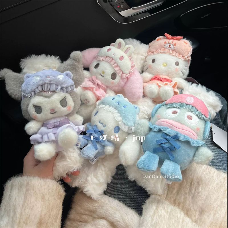 Kawaii Tech Accessories - ปลอกหุ้มสายคาดเข็มขัดนิรภัยลายการ์ตูนแมว กระต่าย หมา ตุ๊กตา ของตกแต่งภายในรถยนต์ ปลอกป้องกันสายคาดเข็มขัดนิรภัย