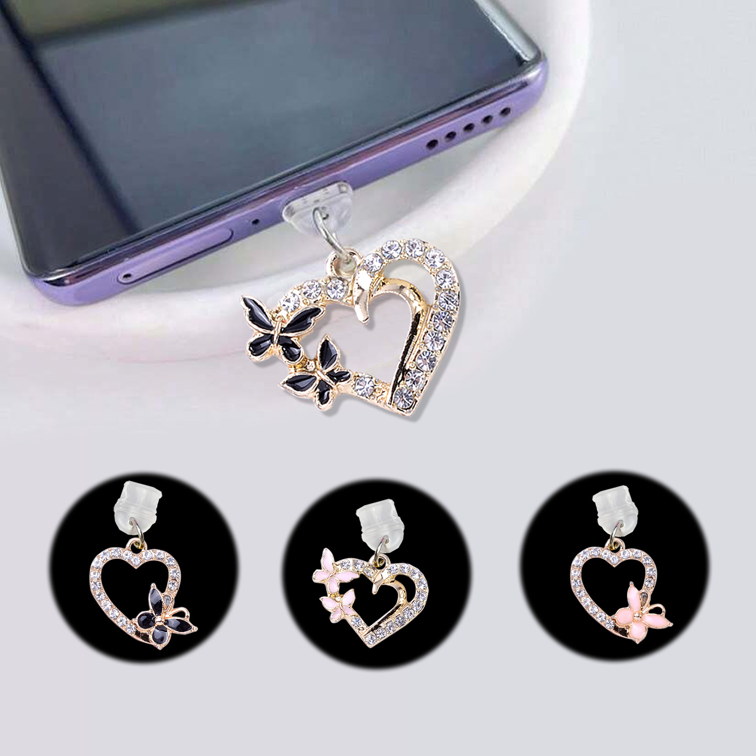 โทรศัพท์มือถือปลั๊กฝุ่นเนยหัวใ - Mobile Tech Accessories บทวิจารณ์และราคา