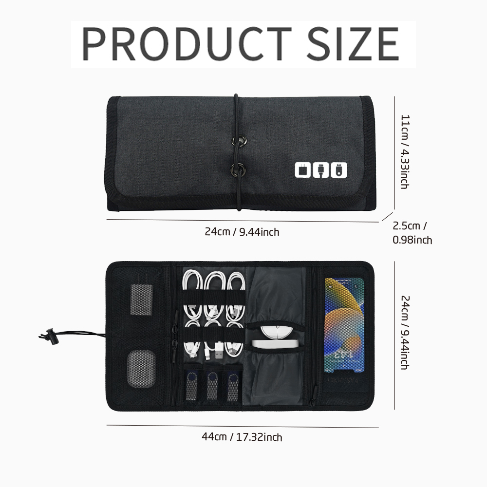 กระเป๋าจัดเก็บอุปกรณ์อิเล็กทรอ - Tech Accessories Travel Organizer Pouch บทวิจารณ์และราคา