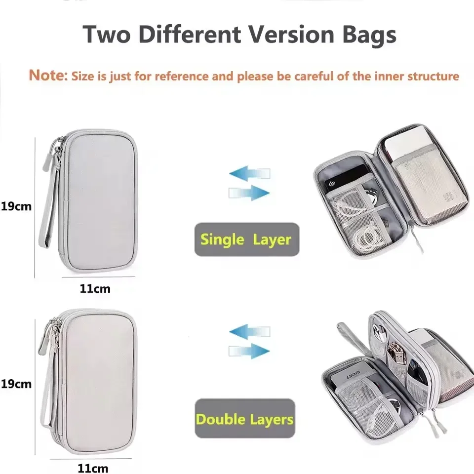 กระเป๋าเก็บสายชาร์จแบบพกพา กระ - Tech Accessories Case บทวิจารณ์และราคา