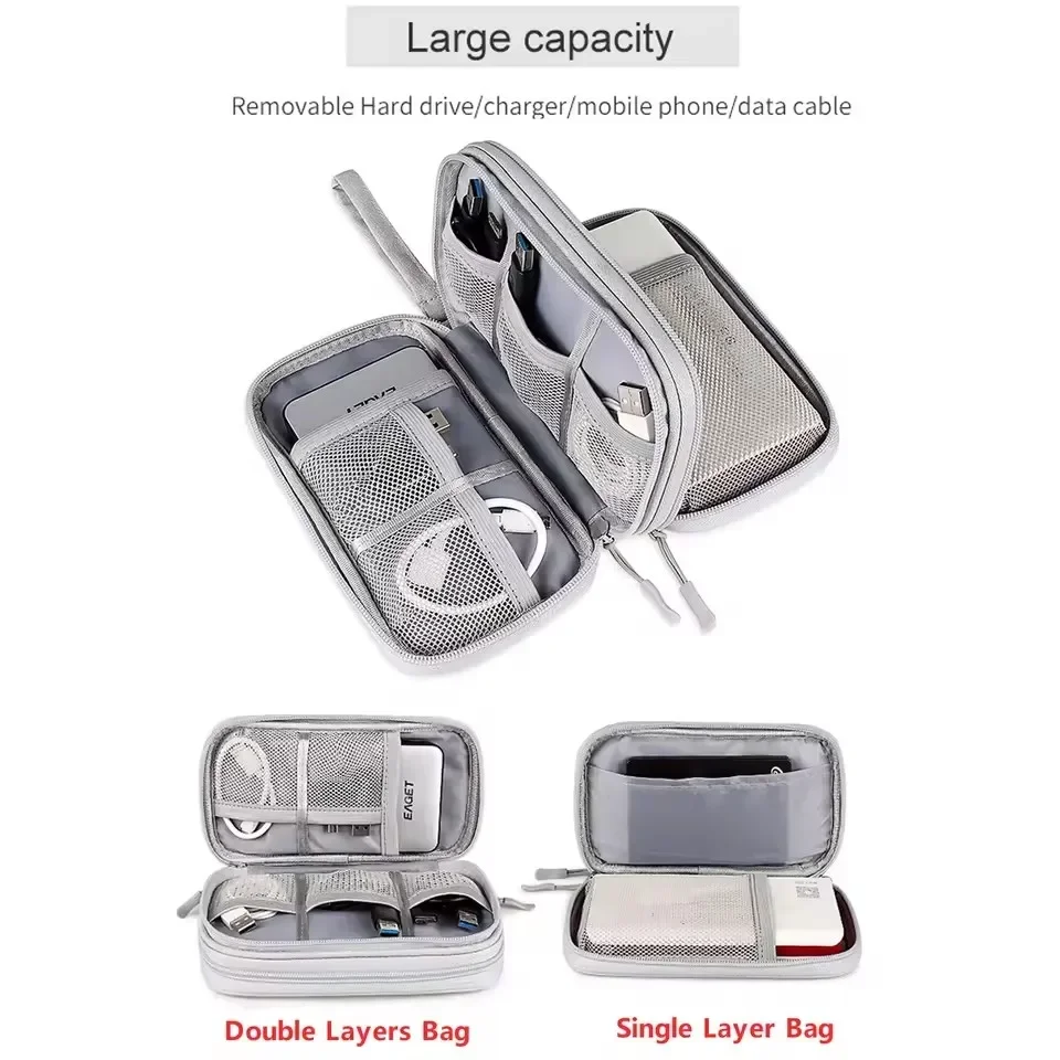 กระเป๋าเก็บสายชาร์จแบบพกพา กระ - Tech Accessories Case บทวิจารณ์และราคา