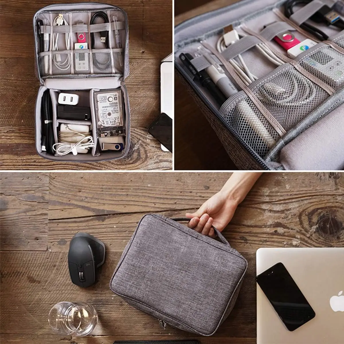 กระเป๋าเก็บของดิจิตอลแบบพกพา U - Tech Accessories Case บทวิจารณ์และราคา